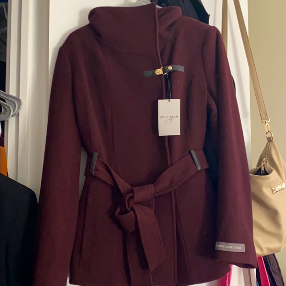 Cole Haan NWT belted coat